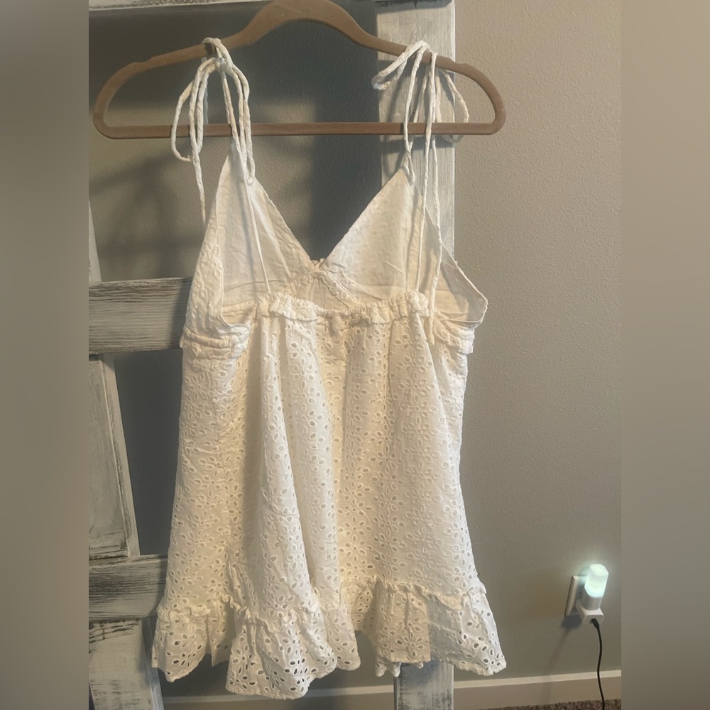 Eyelet Mini Dress - Picture 2 of 4